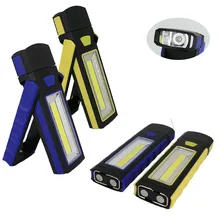 Night Light led Flashlight Torch 3W COB LED Work Light Portable LED Lights Camping Bicycle Lamp with Built-in Magnet