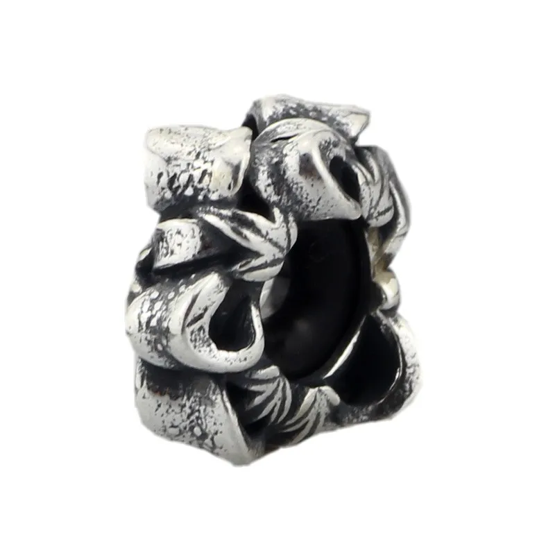 

925 Sterling Silver Spacer Stopper Charm Beads Fit fit European Brand Troll Bracelet Women & Men DIY Jewelry Gift