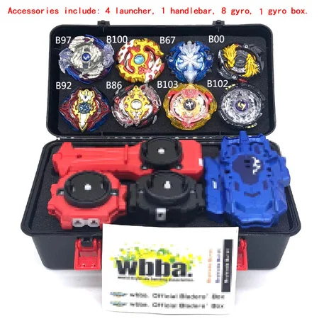 8pcs - B Все модели пусковых устройств Beyblade Burst игрушки с стартером Bayblades Металл Бог волчок Bey Blade лезвия игрушки - Цвет: 8pcs - B