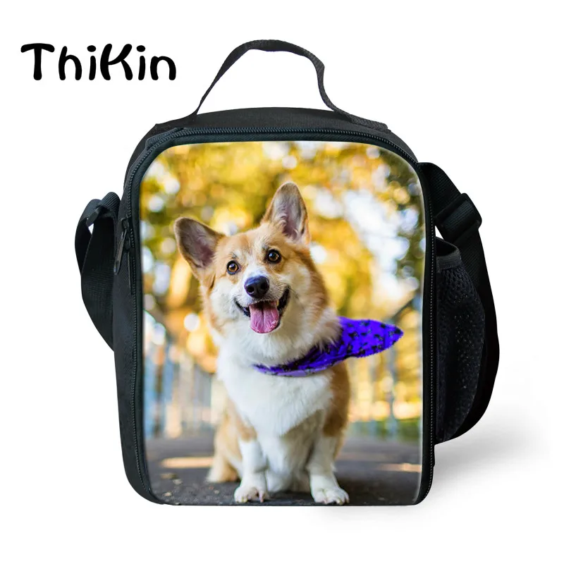ThiKin термо сумка для ланча вельш корги пемброк собака печать коробка для завтрака Пикник еда мешок термоизолированные сумки для детей 2019