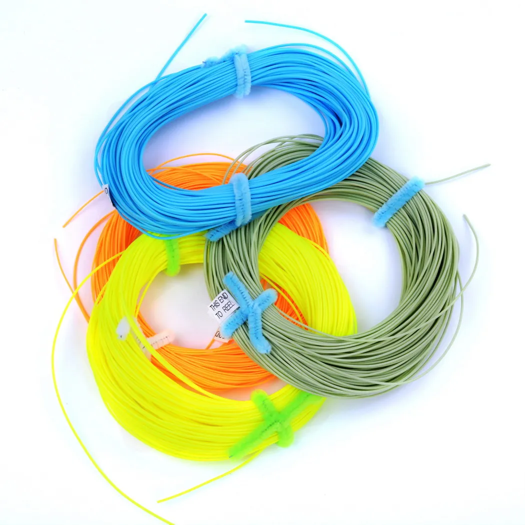 100FT Weight Forward Floating Fly Fishing Line 2wt-8wt Orange/green/blue/ yellow Fly Line Fishing Line