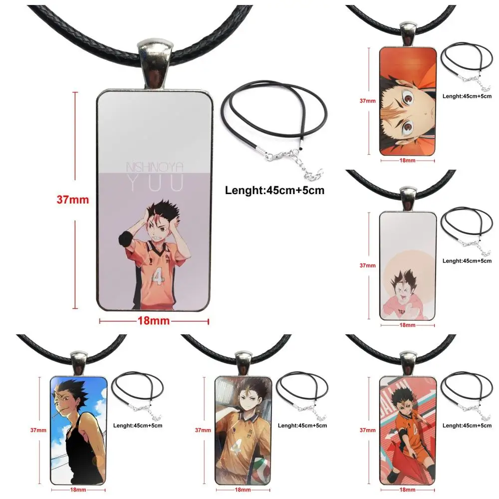 Karasuno High nissinoya Yuu Haikyuu ювелирные изделия со стальным покрытием стеклянный кабошон