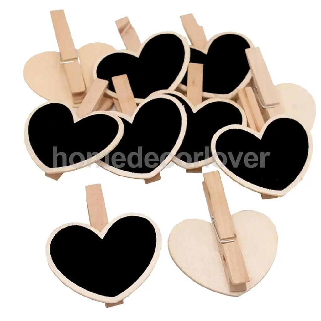 Mini Chalkboard Place Cards 10Pcs Hanging Blackboard Chalkboard Number Tags Garden Bonsai Decorative Signs