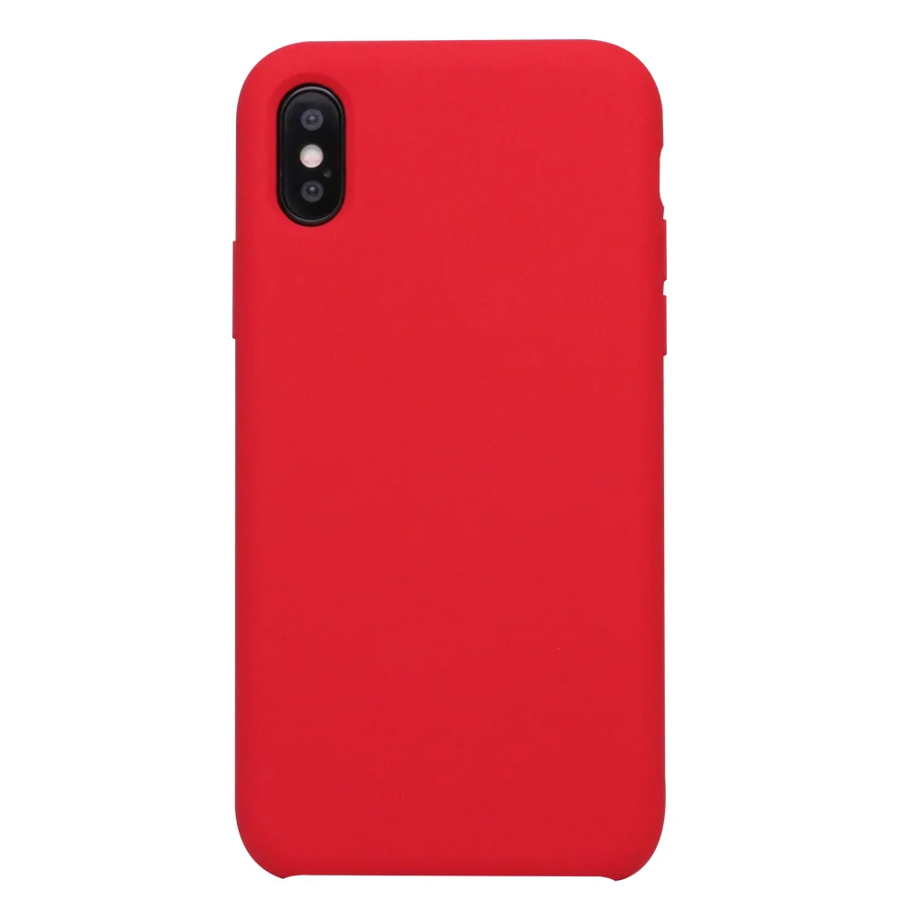 Ikase Store, силиконовый чехол для iPhone X, 8, 8 Plus, для Apple, чехол для телефона, чехол для iPhone 7, 6, 6s Plus, 5 5S, в розничной упаковке - Цвет: 15.Dark red