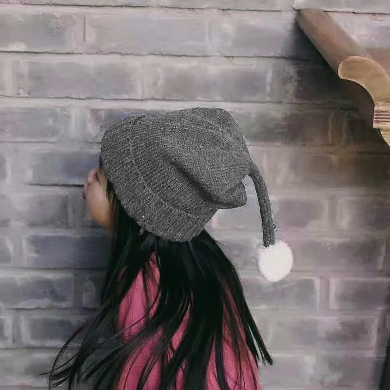 

Newborn Kids Casual Autumn Winter Hats Baby Knitted Christmas Caps Headwears Gifts 6 Months-6 Years