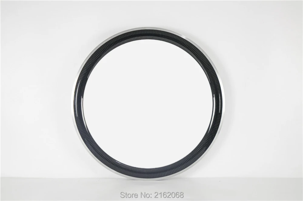 

Newest 700C 50mm Fixed Gear/Track/Road bicycle twill 3K carbon fibre bike wheels clincher rim with alloy brake surface Free ship