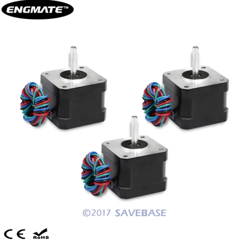 ENGMATE EMA172-3408S4 42x34 мм Nema 17 Шаговый Мотор с Номинальным Током 0.84A для ЧПУ Токарного Станка Мельницы