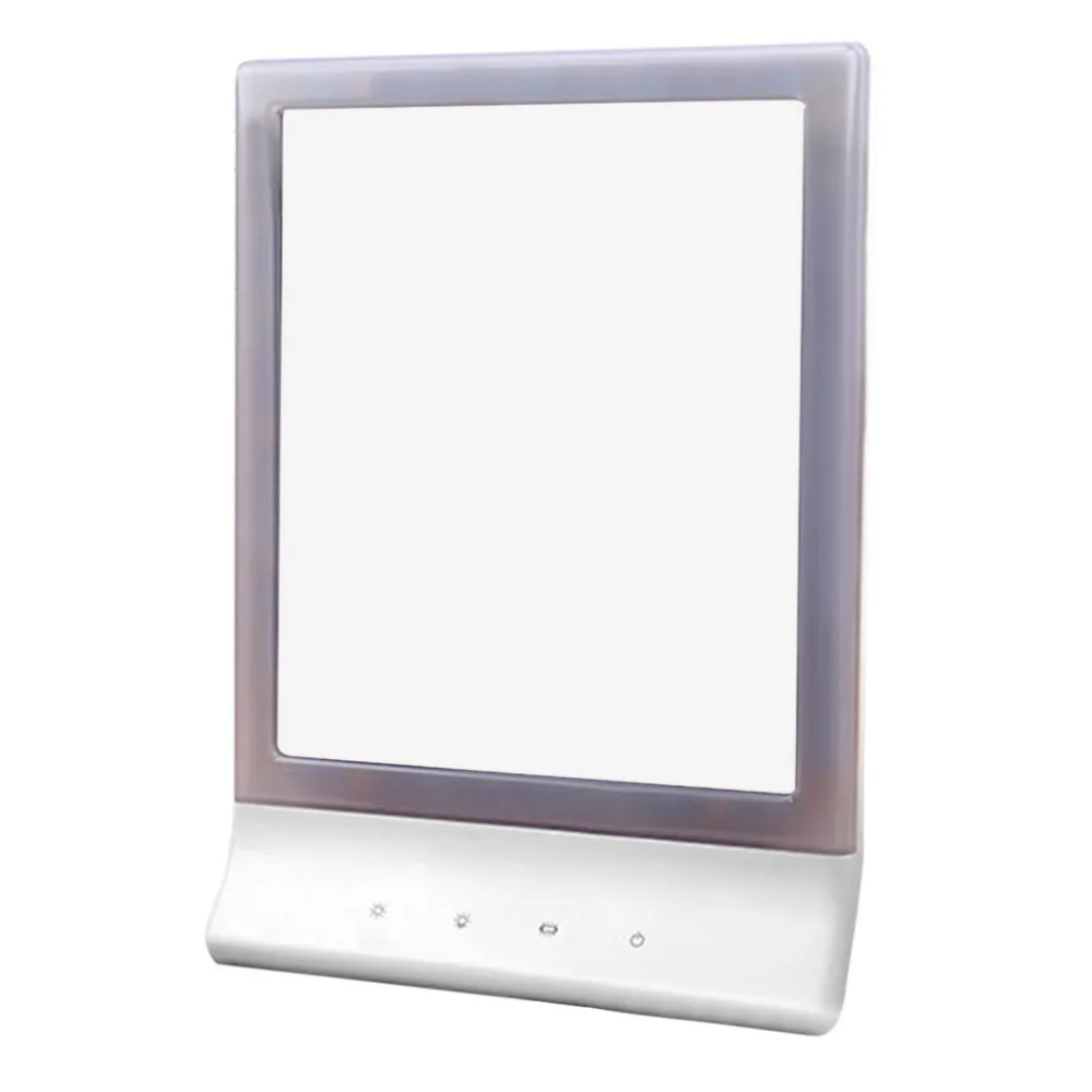 Портативный Размеры 18 светодиодов рабочего Для женщин Макияж зеркало регулируемый световой Леди лица Макияж косметическое зеркало с