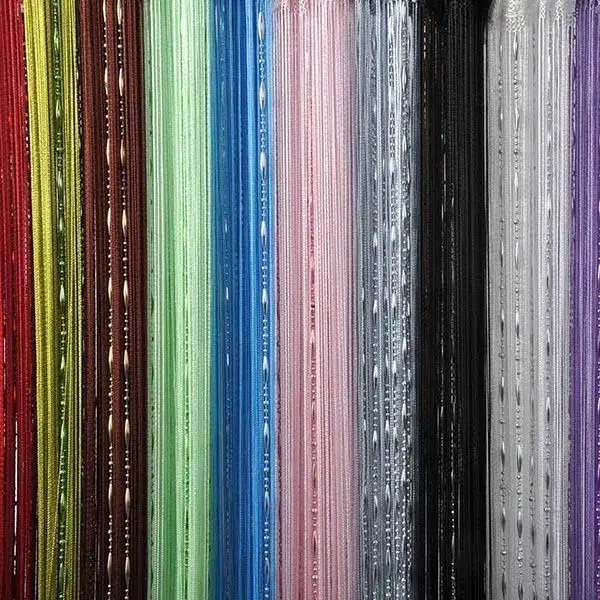 

Window Room String Curtain Chain Beads Fringe Panel Divider Shiny String Curtain Window Room Divider Valance Home Decoration