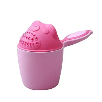 

Fashion 2 Color Cute Newborn Kids Accessories Lovely Bear Baby Kids Hair Washing Shower Bathing Bailer Water Holder Cup Spoon