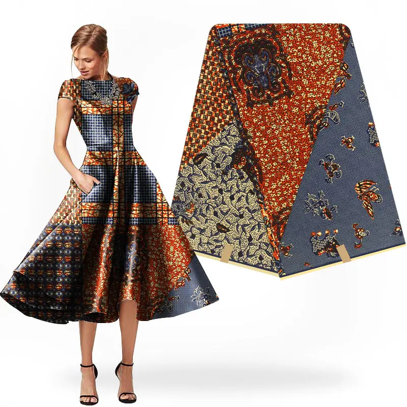 

Veritable wax guaranteed real dutch wax high quality 6yards african ankara sewing fabric H181023