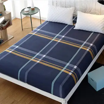 

New Printing Bed Mattress Cover Waterproof Mattress Protector Pad Fitted Sheet Separated Water Bed Linens with Elastic