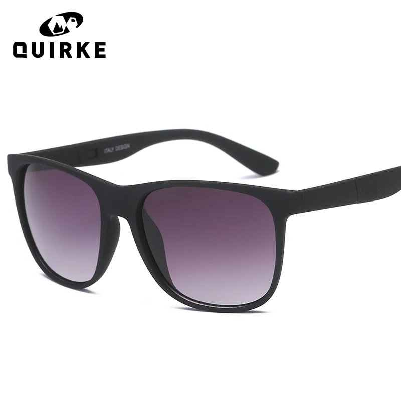 

QUIRKE 2018 New Fashion Black Frame Women Sunglasses Classic Men Retro Rivet Shades Brand Designer Sun Glasses gafas UV400