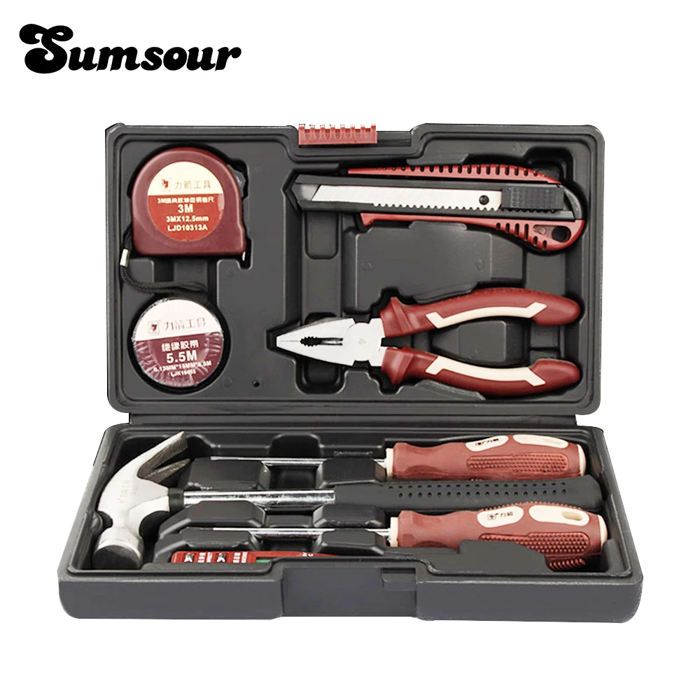 Hand Tool Kits, Hand Tool Kits with Plastic Tool Boxes Storage Boxes Socket Wrenches