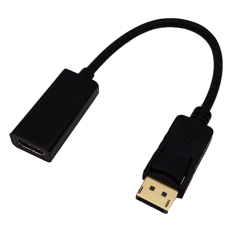 DP to HDMI Adapter DisplayPort to HDMI HDTV Cable Adapter Converter Male to Female Support 1080P for HDTV Projector Displays (1)