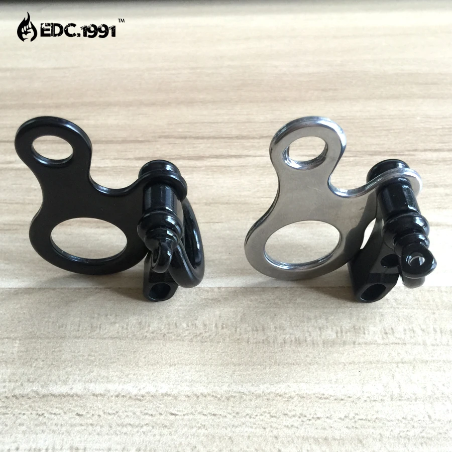 5pcs Paracord Mini Carabiner Hook Keychain O Shape Adjustable Paracord Bracelet Bucklesedc