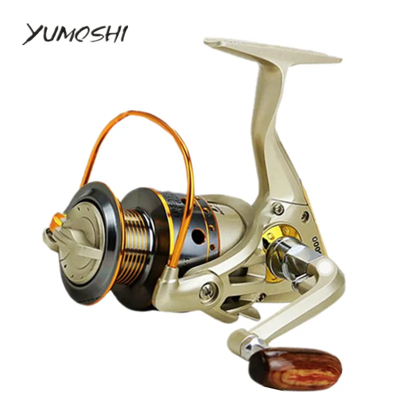 

YUMOSHI JX1000-7000 12BB 5.5:1 Metal Spinning Fishing Reel Fly Wheel For Fresh/Salt Water Sea Fishing Accessories