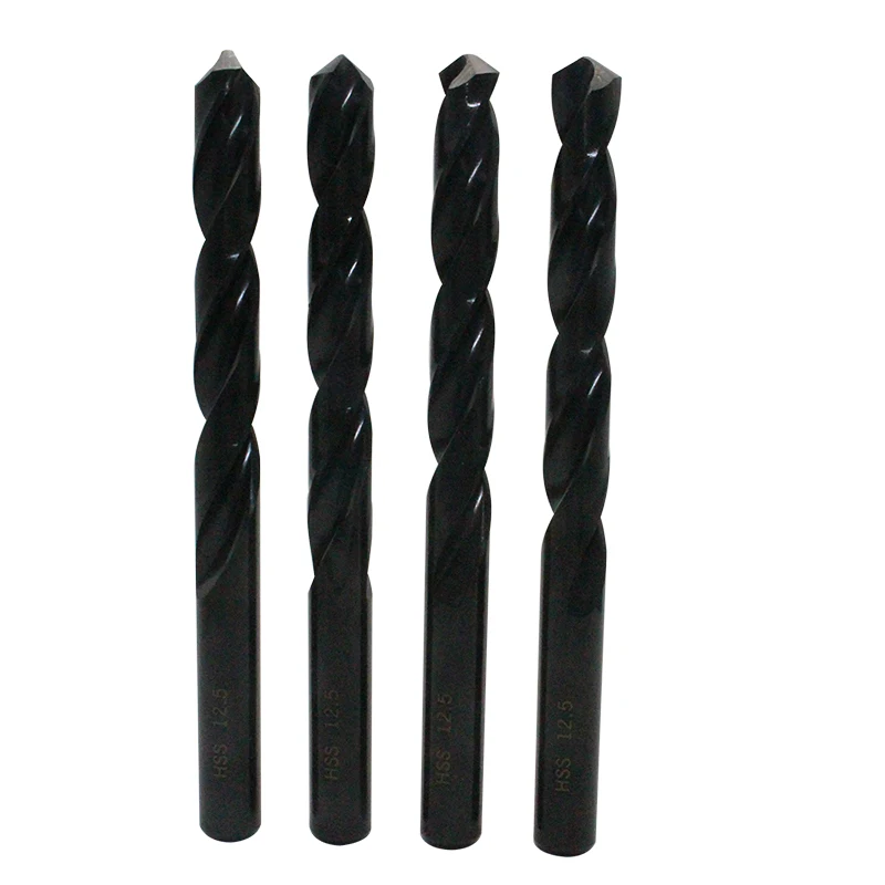 

5PCS HSS12.5mm work straight shank twist drill HSS high speed steel drill bit metal drilling metal processing