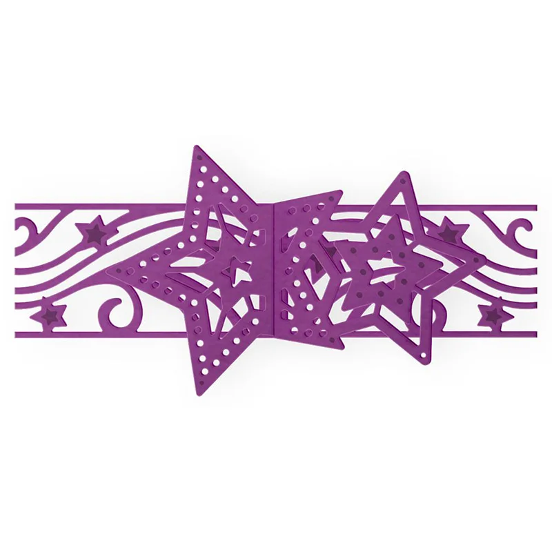 

Shoot for the Stars Wrap Die Metal Cutting Dies DIY Scrapbooking Album Paper Cards Embossing Crafts Template New 2019