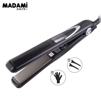 

Professional Vibrating Titanium Chapinha Hair Straightener Fast Straightening Flat Iron Super High Temperature Fast Heating Iron