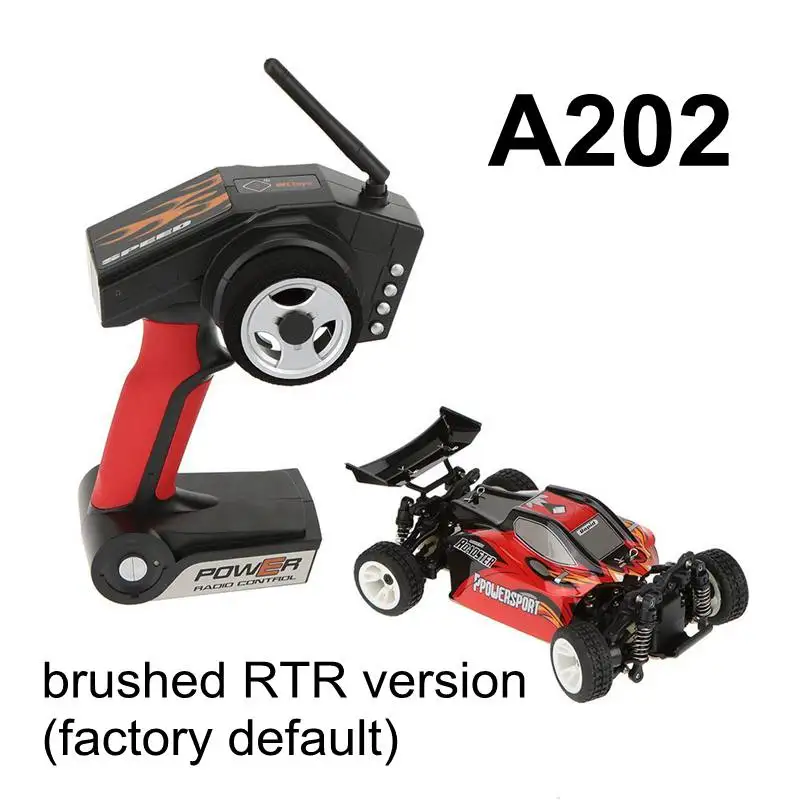 RC WLtoys A202 A212 A222 A232 A242 A252 1:24 автомобиля ударная установка RTR бесщеточная модернизация EZRUN 2030 мотор 18A ESC AX5S 2,4 г радио - Цвет: A202 brushed RTR