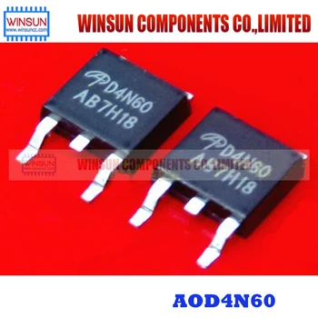 

200PCS AOD4N60 D4N60 TO252 MOS 600V,4A N-Channel MOSFET in stock Brand New