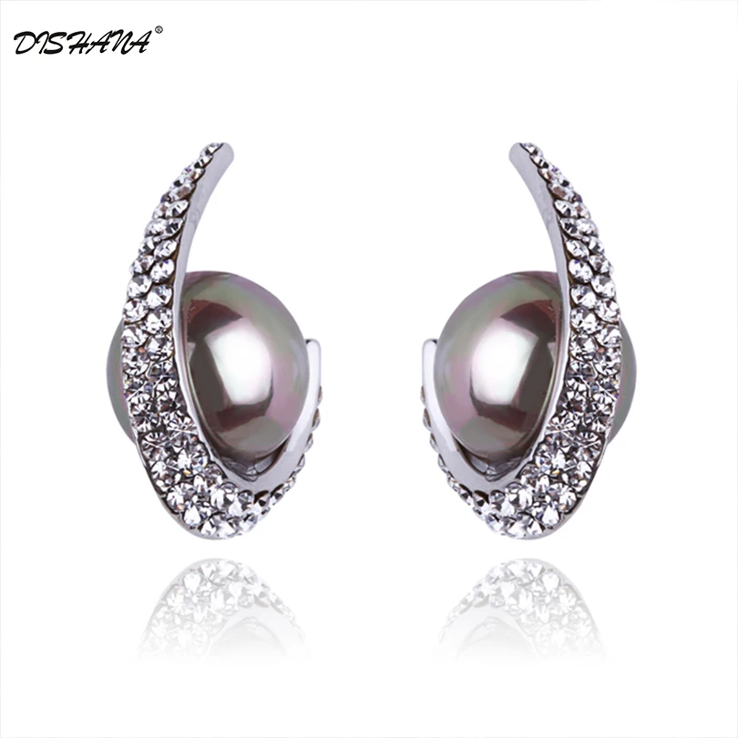 

Inconceivable! 2018 fashion woman's White shining High Quality vintage Wholesale Stud Earrings(E0216)
