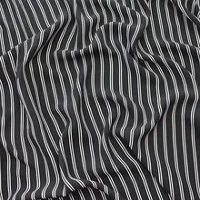 Новая утолщенная рами шифоновая ткань весна и лето печатная ткань классический черный фон двойной белый непрозрачный