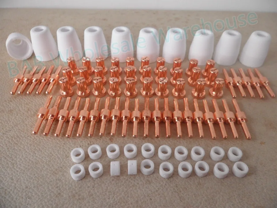 20pcs Set PT-31 Plasma Torch Consumable Electrode Shield Cups Kit Accessories