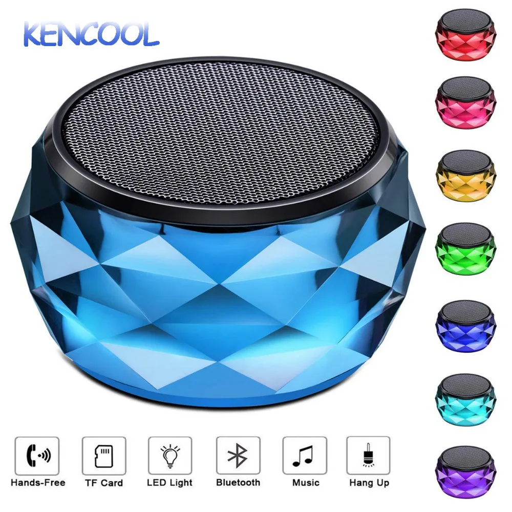Светодиодный Bluetooth Динамик KENCOOL ночной Светильник Беспроводной алмаз Форма
