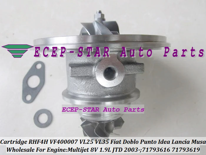 Turbo Cartridge CHRA VL25 VL35 RHF4H VF400007 71793616 71793619 FIAT Doblo Punto 2 Idea Lancia Musa 1.9L JTD Multijet 8V 2003-  (3)