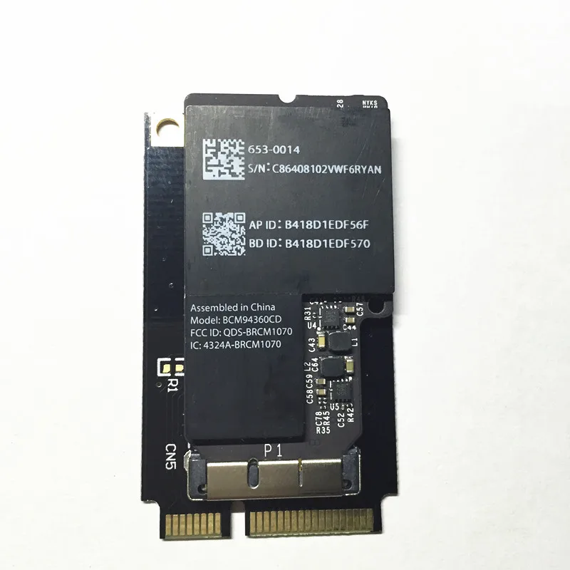 Беспроводной адаптер Broadcom BCM94360CD 802.11ac mini WLAN Bluetooth 4,0 Mini PCI-e