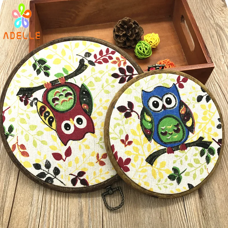 5 Size Embroidery Flexi Hoop wood Round/Oval grain plastic hoop frame