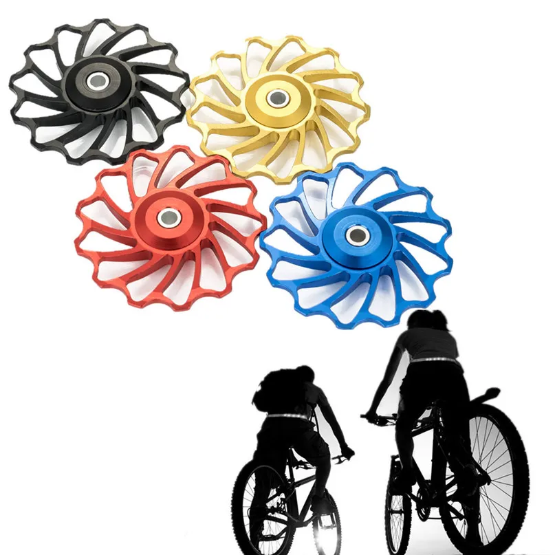 

13T Bike Rear Derailleur Bicycle Derailleur Guide Roller Ceramic Jockey Wheel aluminum alloy fit for 7/8/9/10 Speed #2g28