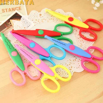 

Lace DIY Paper Scissors Scrapbook Paper Photo Tools Diary Decoration Safety Scissors 6 Styles Selection school supplies CL-1101