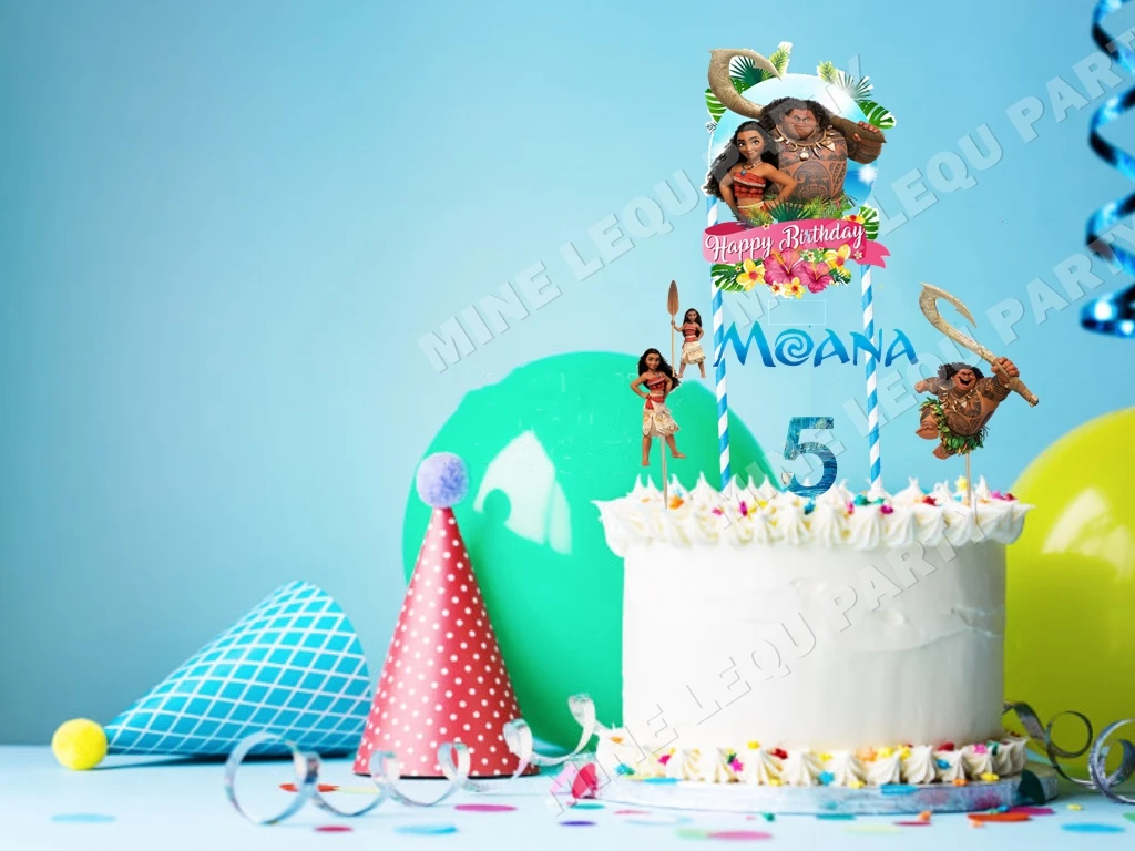 Moana Cake Topper Kids Birthday Party Baby Shower Decoration Supplies Buy At The Price Of 6 In Aliexpress Com Imall Com