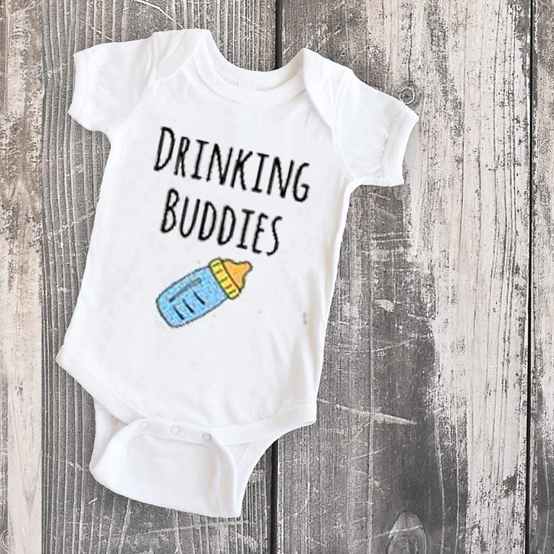 

tshirt father son matching clothes tee plus size tees daddy baby tops matching family daughter drinking buddies top summer
