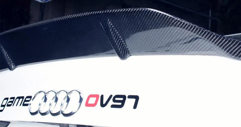 For Audi A4 B8 B8.5 Car Decoration High Quality Carbon Fiber Rear Trunk Spoiler 2009- 2012 R Style