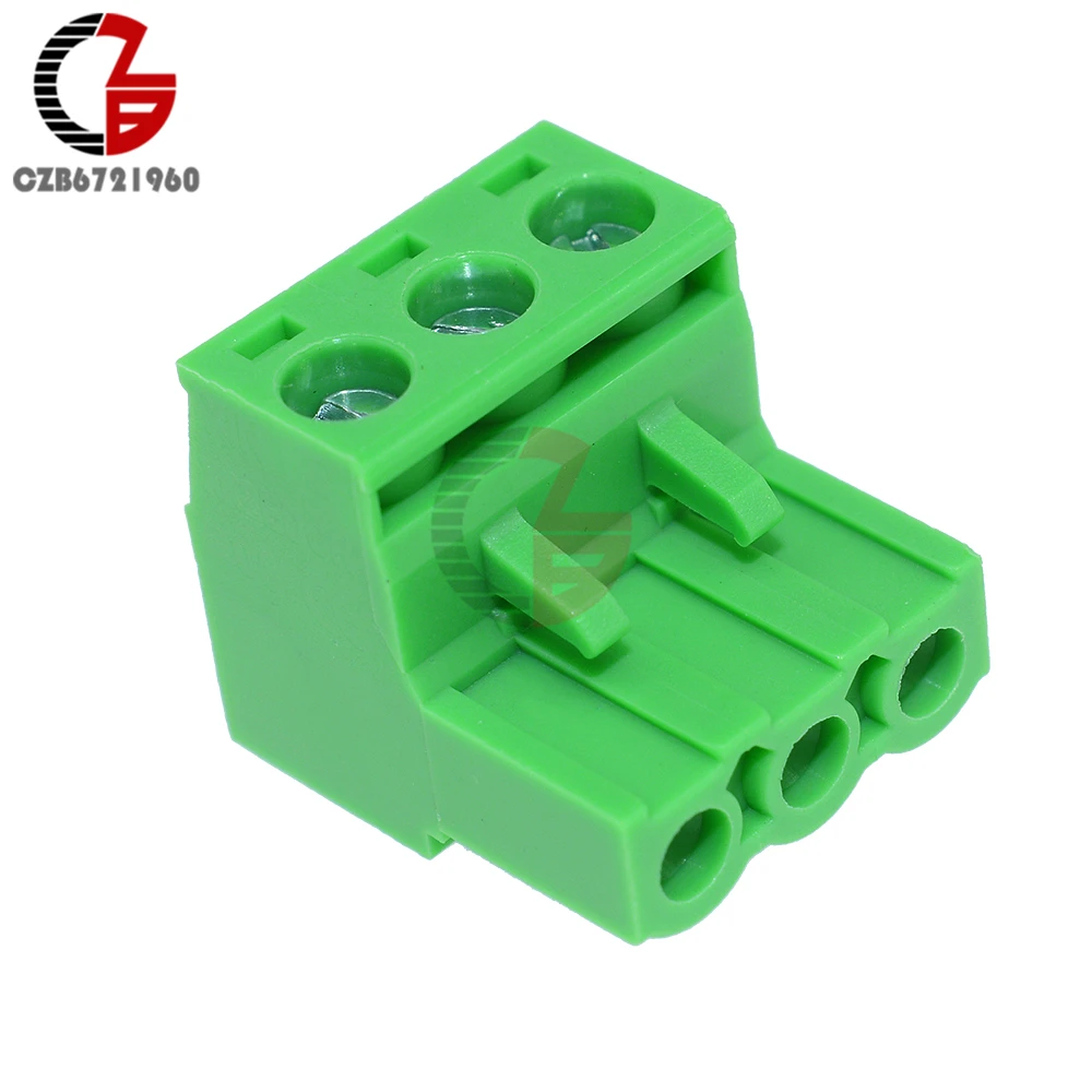 

10Pcs KF2EDGK KF-3P 3PIN Right Angle Plug-in Terminal Connector 5.08mm Pitch