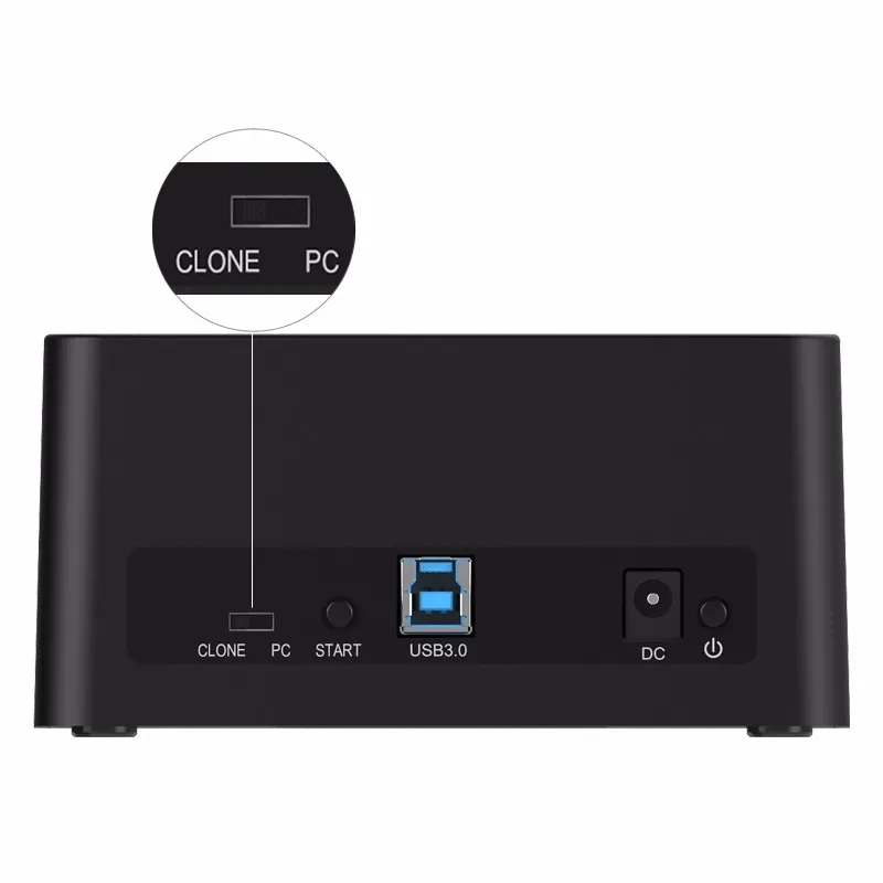 ORICO 6629US3-C 2 Bay SATA to USB3.0 External Hard Drive Docking Station for 2.5/3.5HDD with Duplicator/Clone Function-Black internal hard disk case to make external
