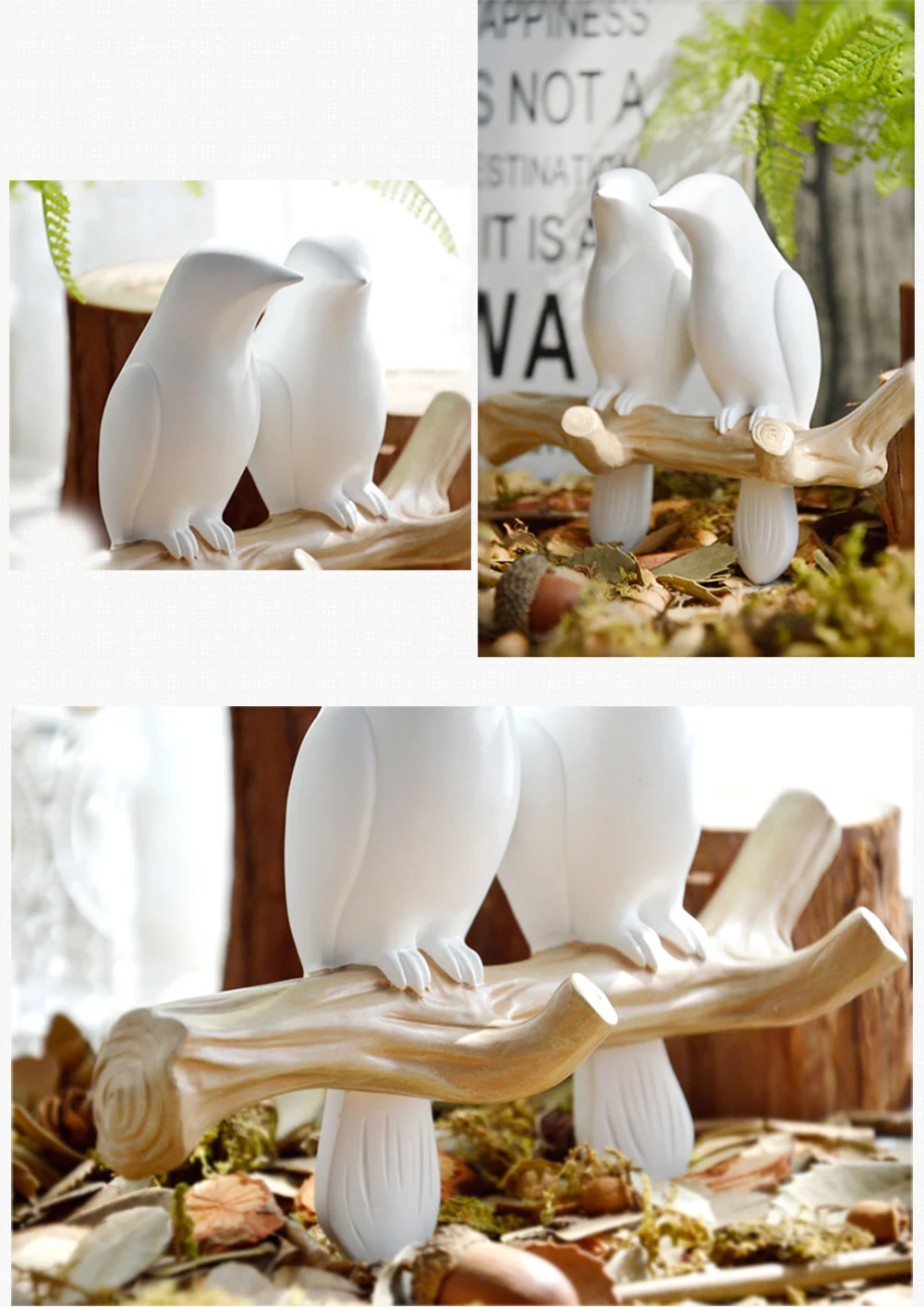 High Quality Hand Painted Resin Bird Sculpture Wall Hooks