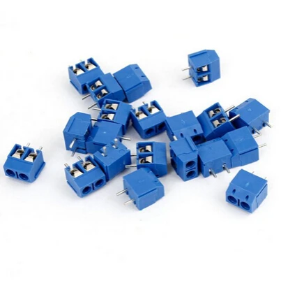 

20pcs/bag 2 Pin 5.08mm Pitch Blue Connect Terminal Block Terminal Connector Screw Terminal Connector
