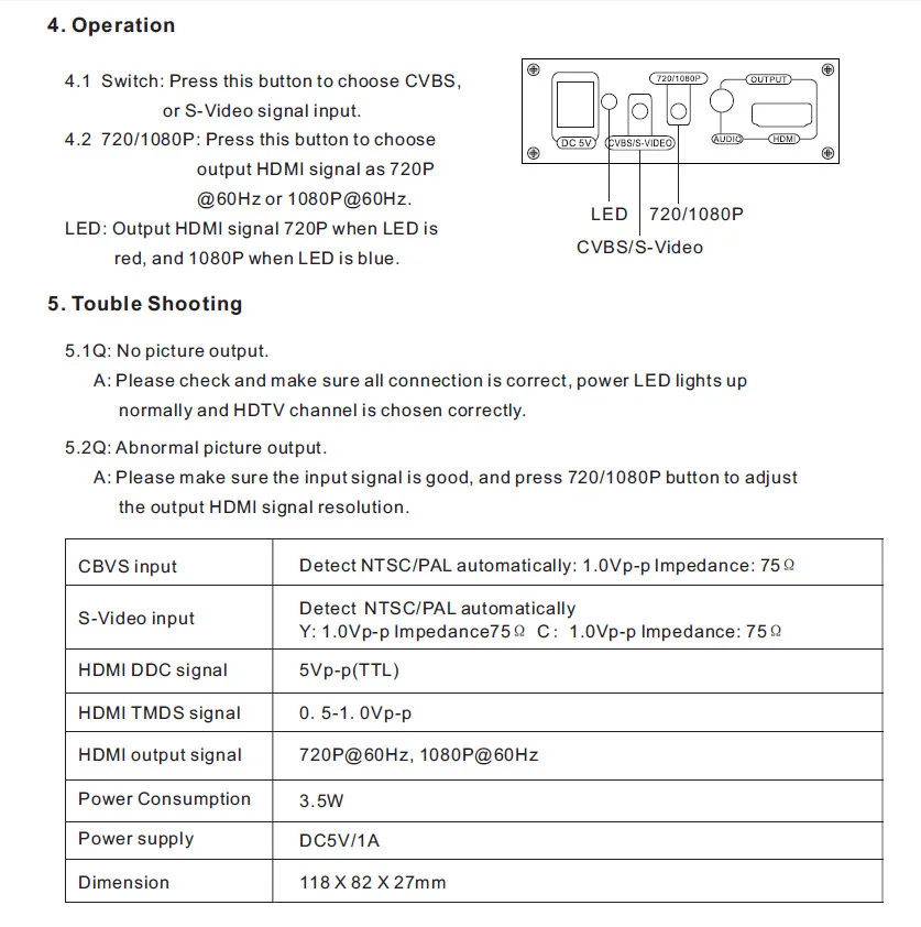 HDMI к композитный AV S-Video R/L аудио конвертер 3 RCA/SVIDEO коммутатор адаптер разъем HDMI к 3RCA AV CVBS композитный для ПК