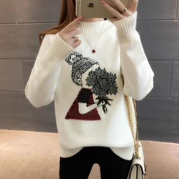 

Semi high necked top sweater 2020 new fashion jacket for autumn and winter