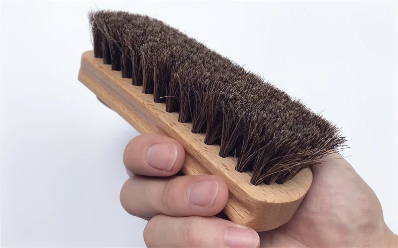 Lucullan щетка для мытья автомобиля премиум класса из конского волоса твердый Бук деревянная ручка чистящие инструменты внутренняя кожаная детальная щетка
