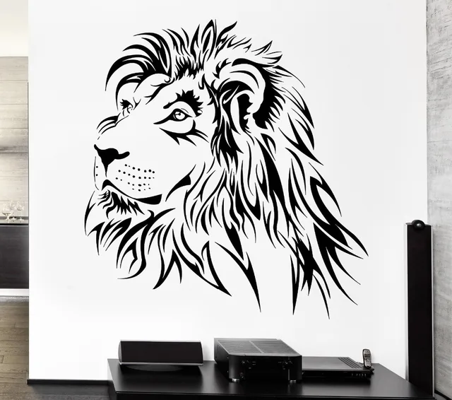 Home Decoration Lion Wall Decal Tribal Zoo Animal Vinyl Stickers Art ... Home Decoration Lion Wall Decal Tribal Zoo Animal Vinyl Stickers Art ...