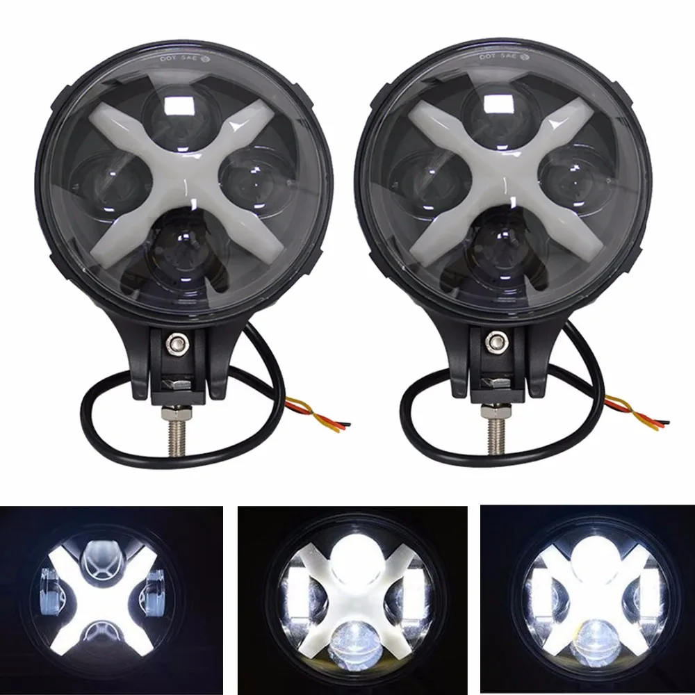 6 inch 60W Led Spotlight Fog Light Flood Work light Bar For Jeep Wrangle Trucks SUV