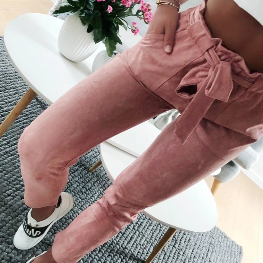 New style Fashion autumn women mid waist shirley pants