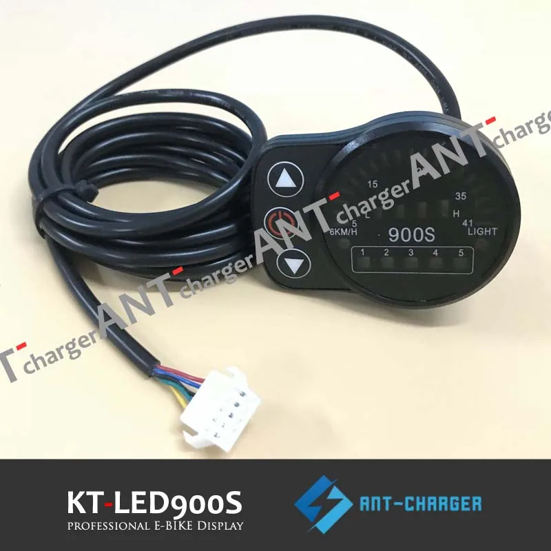 Электрический велосипед 24 В/36 В/48 В KT LED 900S светодиодный дисплей интеллектуальный