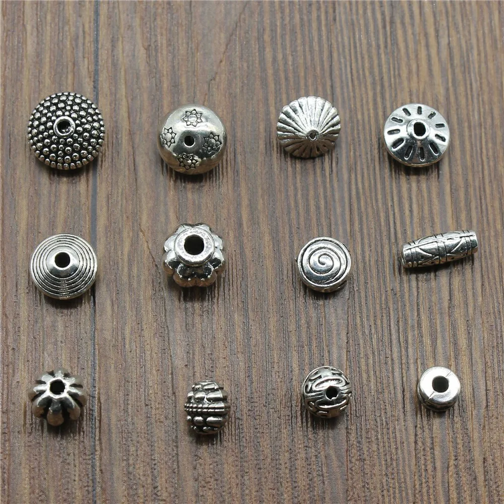 Spacer Beads Charms Antique Silver Spacer Beads Charms For Bracelets